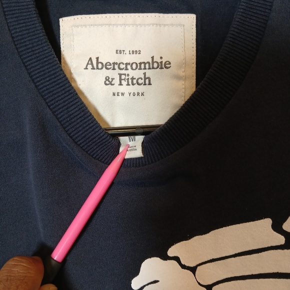 Abercrombie & Fitch Big Logo Chief Head Graphic T Shirt Black Large Rare vintage - Picture 2 of 5